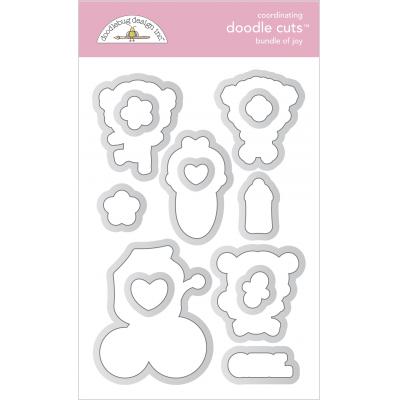 Doodlebug Baby Girl Doodle Cuts - Bundle Of Joy